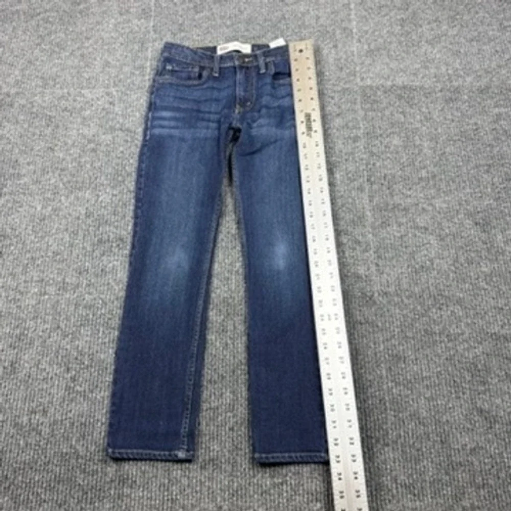 Levis 510 Skinny Jeans Boys Size 12 Reg W26 x L26 Dark Wash Blue Denim